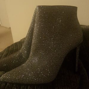 Jessica Simpson Silver Bling Booties